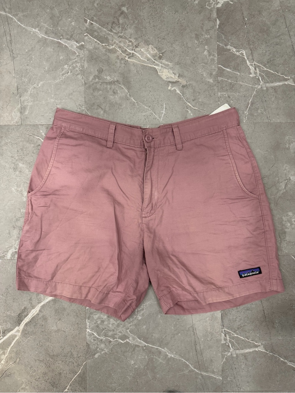 Patagonia Organic Cotton Hemp Chino Shorts Mens 32 Pink Casual 5 Inch Inseam